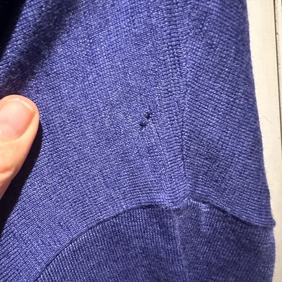 Eileen Fisher Women’s Deep purple Blue Turtleneck Sweater - Picture 8 of 8